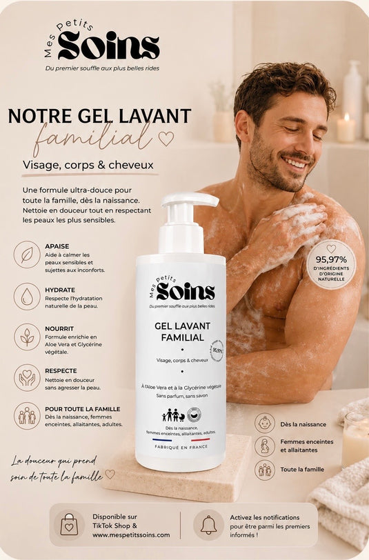 Translation missing: fr.Gel Lavant Familial - Visage, Corps &amp; Cheveux 200ml
