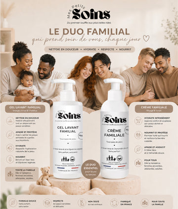 Translation missing: en.Le Duo Familial - Crème 100ml et Gel Lavant 200ml