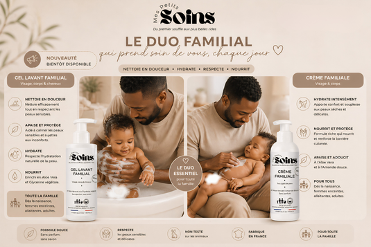 Translation missing: fr.Le Duo Familial - Crème 100ml et Gel Lavant 200ml (PRECOMMANDE)
