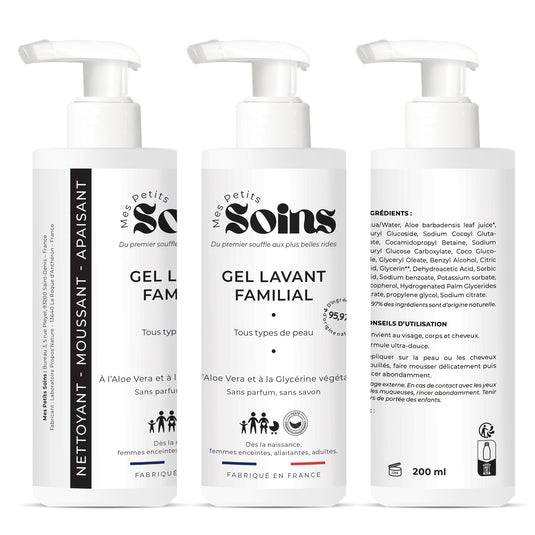 Translation missing: fr.Gel Lavant Familial - Visage, Corps &amp; Cheveux 200ml (PRECOMMANDE)